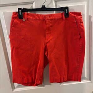 Lauren Ralph Lauren Black Label Women's Red/Orange Bermuda Shorts ~ 10